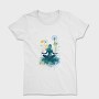 Watercolor Yoga And Meditation Dandelion, Tricou Femei