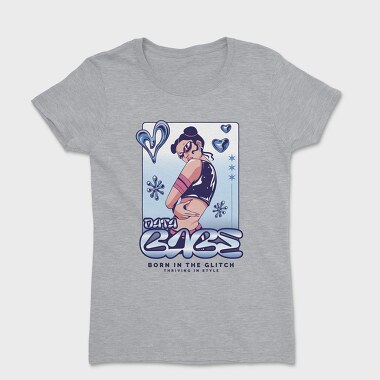 Y3K Born In The Glitch Data Babe, Tricou Femei