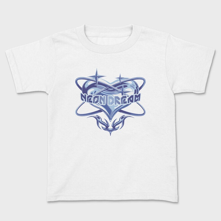Y3K Neon Dream Heart, Tricou Copii