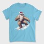 Yeti Santa Claus Snowboarding Adventure, Tricou Barbati (Unisex)