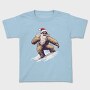 Yeti Santa Claus Snowboarding Adventure, Tricou Copii