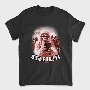 Yeti Selfie Humor, Tricou Barbati (Unisex)