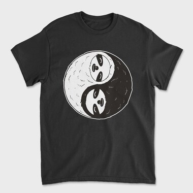 Yin And Yang Sloth, Tricou Barbati (Unisex)
