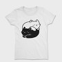Yin Yang Cats Animals, Tricou Femei