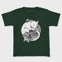 Yin Yang Cats Monochrome, Tricou Copii