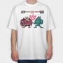 Monster Fight, Tricou Oversize Barbati (Unisex)