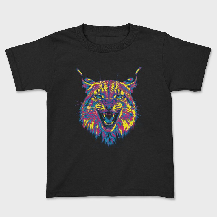 Psychedelic Lynx Angry, Tricou Copii