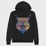 Psychedelic Lynx Angry, Hanorac Oversize Barbati (Unisex)