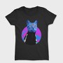 Psychedelic Trippy Cat Kitty, Tricou Femei