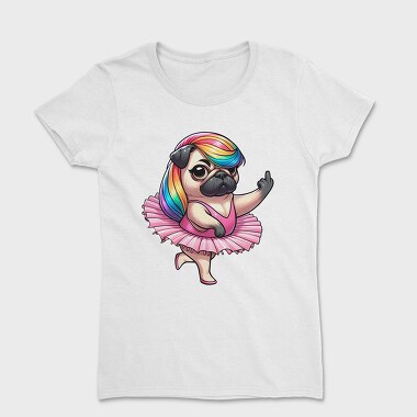 Pug Ballerina Ballet, Tricou Femei