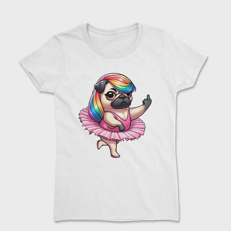 Pug Ballerina Ballet, Tricou Femei