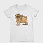 Pug Dog Animal Mexican Taco Cartoon, Tricou Femei
