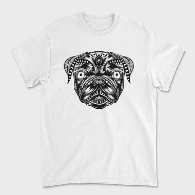 Pug Mandala, Tricou Barbati (Unisex)