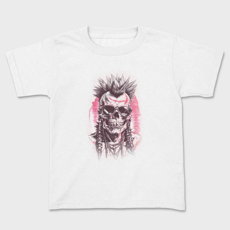 Punk Skull With Sunglasses, Tricou Copii