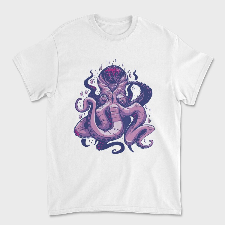 Purple Kraken, Tricou Barbati (Unisex)