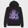 Purple Kraken, Hanorac Oversize Barbati (Unisex)