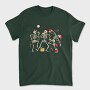 Quirky Christmas Dancing Skeletons, Tricou Barbati (Unisex)