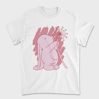 Rabbit And Dandelion, Tricou Barbati (Unisex)