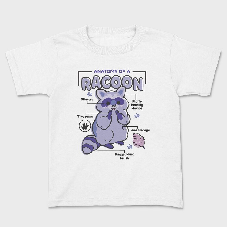 Raccoon Anatomy, Tricou Copii