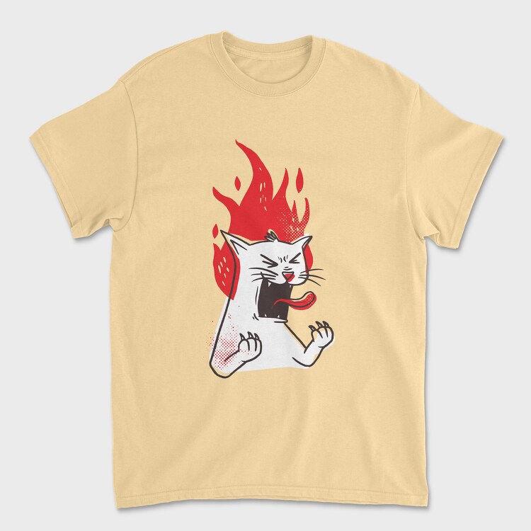 Raging Cat, Tricou Barbati (Unisex)