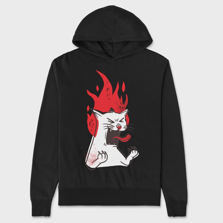 Raging Cat, Hanorac Oversize Barbati (Unisex)