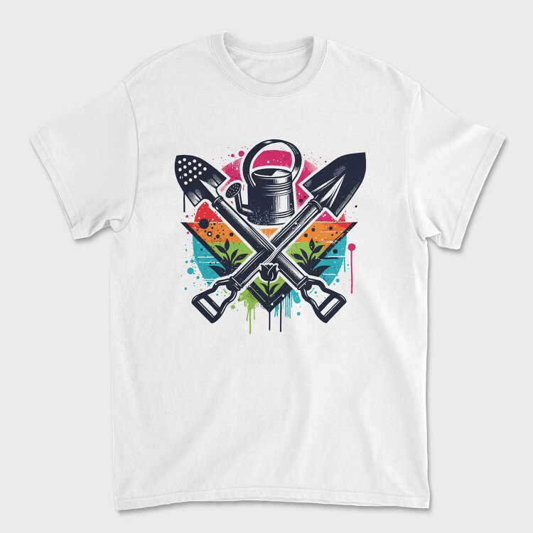 Rainbow Gardening Tools Graffiti, Tricou Barbati (Unisex)