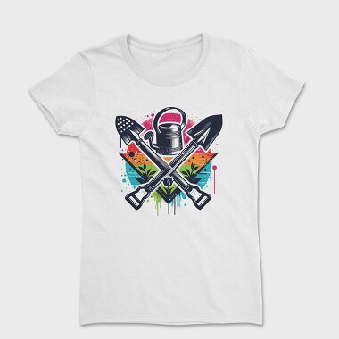 Rainbow Gardening Tools Graffiti, Tricou Femei