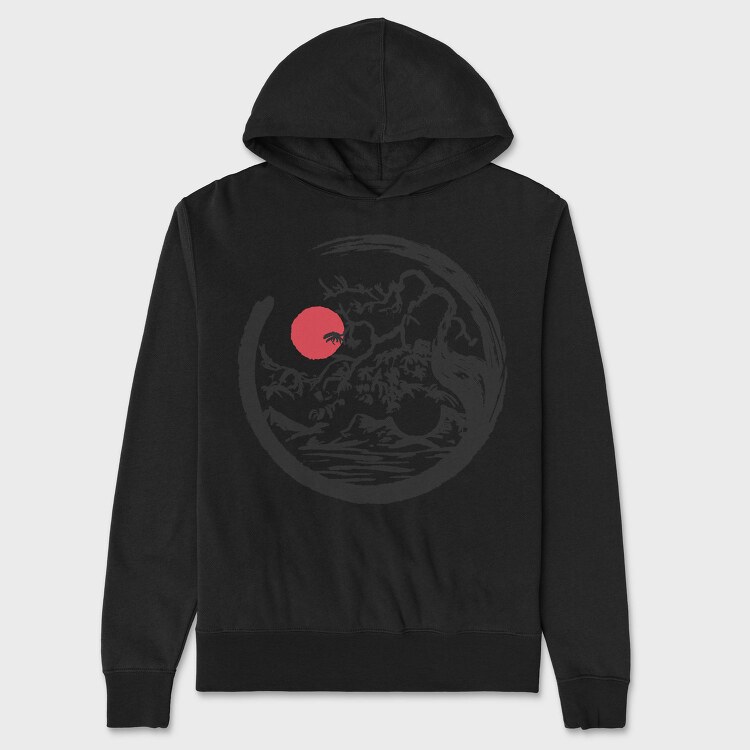 Yin Yang Nature, Hanorac Oversize Barbati (Unisex)