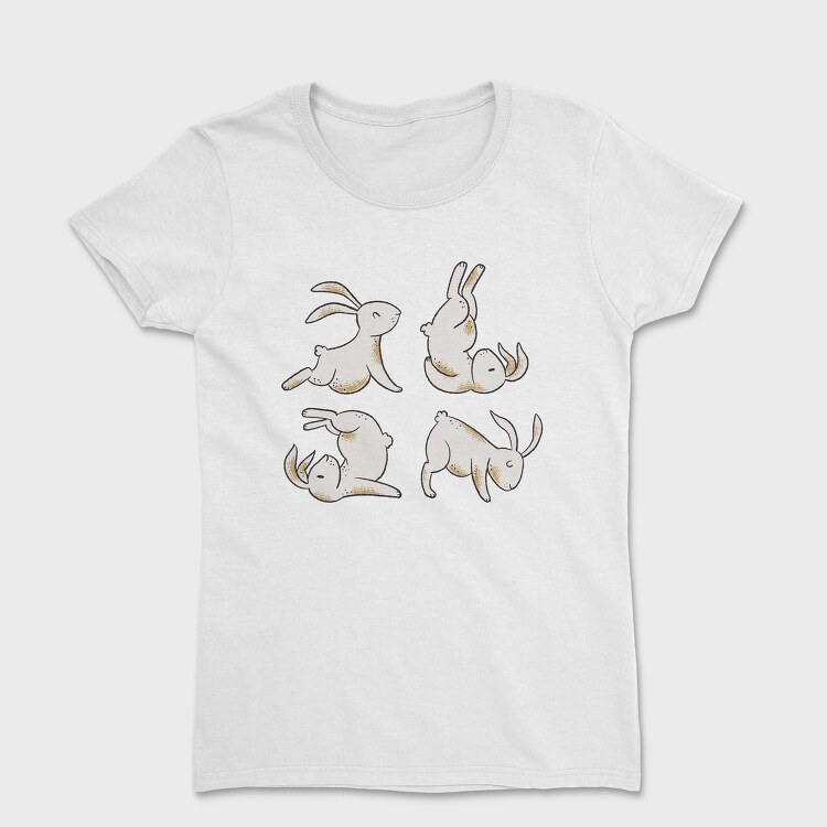 Yoga Rabbits, Tricou Femei