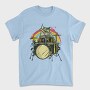 Zombie Cat Drummer, Tricou Barbati (Unisex)