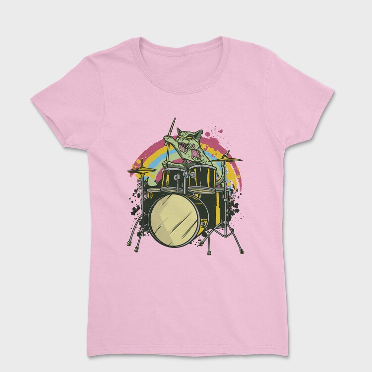 Zombie Cat Drummer, Tricou Femei