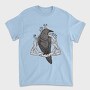 Raven On Nordic Symbol, Tricou Barbati (Unisex)