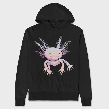 Realistic Axolotl Animal, Hanorac Oversize Barbati (Unisex)