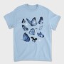 Realistic Blue Butterflies, Tricou Barbati (Unisex)