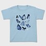 Realistic Blue Butterflies, Tricou Copii