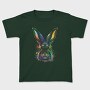 Realistic Colorful Rabbit Watercolor, Tricou Copii
