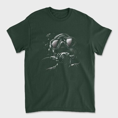 Realistic Diver Monochrome, Tricou Barbati (Unisex)