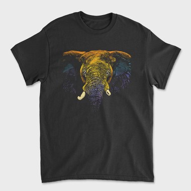 Realistic Elephant Animal Colorful, Tricou Barbati (Unisex)