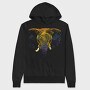 Realistic Elephant Animal Colorful, Hanorac Oversize Barbati (Unisex)