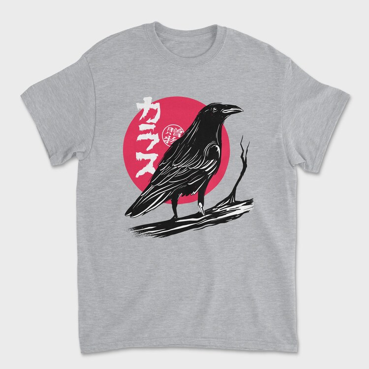Red Moon Raven Traditional Crow, Tricou Barbati (Unisex)