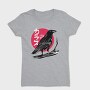 Red Moon Raven Traditional Crow, Tricou Femei