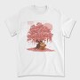 Red Panda And Sakura Tree, Tricou Barbati (Unisex)