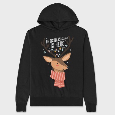 Reindeer Christmas 05, Hanorac Oversize Barbati (Unisex)