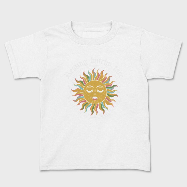 Resting Witchy Face Sun, Tricou Copii