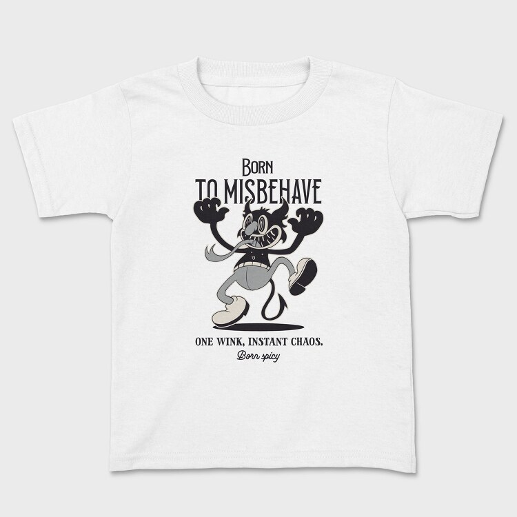 Retro Devil Halloween Cartoon, Tricou Copii