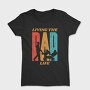 Retro Living The Dad Life Quote, Tricou Femei
