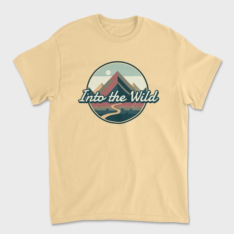 Retro Minimalist Vintage Landscape, Tricou Barbati (Unisex)