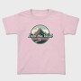 Retro Minimalist Vintage Landscape, Tricou Copii