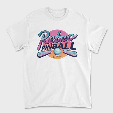 Retro Pinball, Tricou Barbati (Unisex)