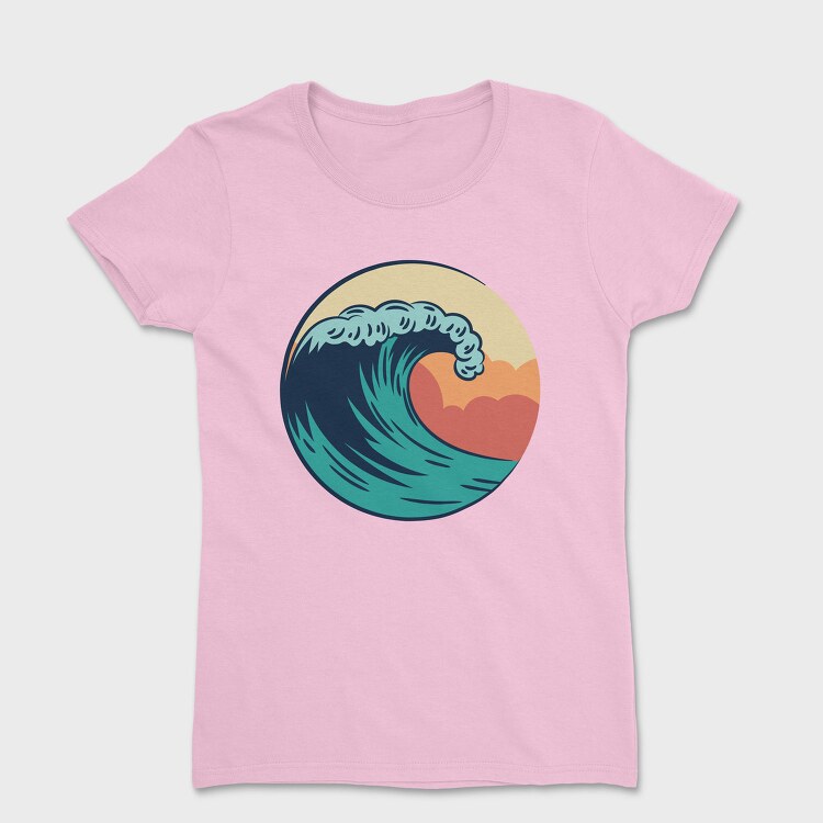 Retro Wave Art Vintage Wave, Tricou Femei